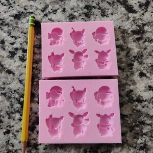 Pink Silicone Pokemon Character Mold